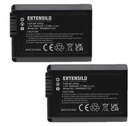 EXTENSILO 2x Batterie compatible avec Sony Alpha NEX-5K, NEX-5D, NEX-5H, NEX-5DB, NEX-5HB appareil photo, reflex numérique (1050mAh, 7,4V, Li-ion)