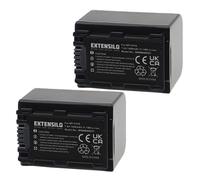 EXTENSILO 2x Batterie compatible avec Sony DCR-DVD910, DCR-DVD908E, DCR-DVD905E, DCR-DVD92 appareil photo, reflex numérique (1500mAh, 7,4V, Li-ion)