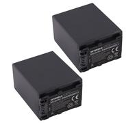 EXTENSILO 2X Batterie Compatible avec Sony FDR-AX33, FDR-AX53E, FDR-AX43, FDR-AX700, FDR-AX60, FDR-AX53 Appareil Photo (3300mAh, 7,4V, Li-ION)
