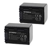 EXTENSILO 2x Batterie compatible avec Sony HDR-CX11E, DCR-SR82E, DCR-SR85, DR-SR10D, DCR-SR90E appareil photo, reflex numérique (1500mAh, 7,4V, Li-io