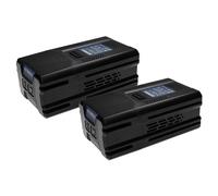 EXTENSILO 2x Batterie compatible avec Stiga Combi 48 AE, Combi 50 S AE outil de jardinage cisaille (5Ah, 80V, Li-ion)