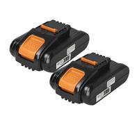 EXTENSILO 2X Batterie Compatible avec Worx Landroid M500 WR141E, M1000 WR143E, M500, L2000 WR155E, L WR155E Outil électrique (2500 mAh, Li-ION, 20 V)