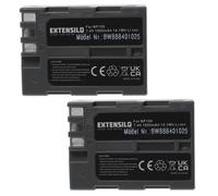 EXTENSILO 2x Batterie remplacement pour Fujifilm BC-150, NP-150 pour appareil photo (1900mAh, 7,4V, Li-ion)