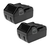 EXTENSILO 2X Batterie Remplacement pour Hitachi/Hikoki BSL 1840 pour Outil électrique, aspirateur (5000 mAh, Li-ION, 18 V)