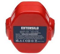 EXTENSILO 2x Batteries remplacement pour Makita 1422 192600-1, 1435F, 1420, 1422, 1433, 1434, 1435, 192600-1 pour outil électrique (3300 mAh, NiMH, 14,4 V)