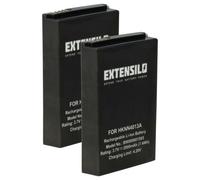 EXTENSILO 2x Batterie remplacement pour Motorola HKNN4013B, HKLN4440B, HKNN4013A, BT110, BT90 pour radio talkie-walkie (2000mAh, 3,7V, Li-polymère)