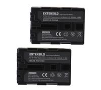 EXTENSILO 2x Batterie remplacement pour Sony NP-FM55H, NP-FM91, NP-FM90, NP-FM70, NP-FM50, NP-FM30 pour appareil photo (1600mAh, 7,4V, Li-ion)