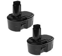 EXTENSILO 2x Batteries compatible avec Dewalt DC984KA, DC984KB, DC984VA, DC985KA, DC985VA, DW054K-2, DW055K-2 outil électrique (3300 mAh, NiMH, 14,4 V)