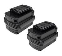 EXTENSILO 2x Batteries compatible avec Dewalt DW005K-2, DW005K2C, DW005K2H, DW006K, DW006K-2 outil électrique (3300 mAh, NiMH, 24 V)