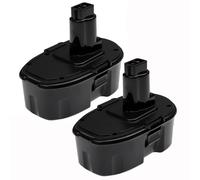 EXTENSILO 2x Batteries compatible avec Dewalt DW960B, DW959K-2, DW960, DW987, DW987KQ, DW960K, DW960K-2 outil électrique (3300 mAh, NiMH, 18 V)