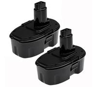 EXTENSILO 2X Batteries Compatible avec Dewalt DW988, DW999, DW988KQ, DW997, DW997K-2, DW998, DW995, DW989 Outil électrique (3300 mAh, NiMH, 18 V)
