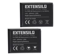 EXTENSILO 2x Batteries compatible avec Fuji / Fujifilm FinePix SL280, SL300, SL305 appareil photo, reflex numérique (1600mAh, 3,6V, Li-ion)