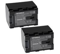 EXTENSILO 2x Batteries compatible avec JVC GZ-E300BU, GZ-E300WU, GZ-E306, GZ-E505 appareil photo, reflex numérique (2670mAh, 3,6V, Li-ion)