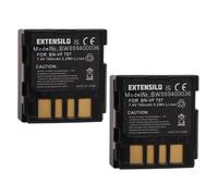 EXTENSILO 2x Batteries compatible avec JVC GZ-MG21, GZ-MG24, GZ-MG27, GZ-MG30, GZ-MG33 appareil photo, reflex numérique (700mAh, 7,4V, Li-ion)