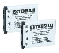 EXTENSILO 2x Batteries compatible avec Kodak Pixpro FZ55, Pixpro X52, Pixpro X53, Pixpro X54, Pixpro X55 appareil photo (700mAh, 3,7V, Li-ion)