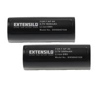 EXTENSILO 2x Batteries compatible avec Kyocera MICROELITE 3300 appareil photo, reflex numérique (1600mAh, 3,7V, Li-ion)