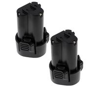 EXTENSILO 2x Batteries compatible avec Makita DF330DWLX, DF330DWLX1, DF330DWEX3, DF330DWXP outil électrique (2500 mAh, Li-ion, 10,8 V)
