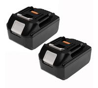EXTENSILO 2x Batteries compatible avec Makita DUR190LZX3, DUR191LZX3, DUB182, DUB182Z outil électrique (2500 mAh, Li-ion, 18 V)