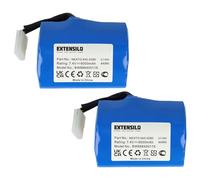 EXTENSILO 2X Batteries Compatible avec Neato Signature 25, XV-11, XV-12, XV-11 All Floor Outil électrique aspirateur, Robot aspirateur (6000 mAh, Li-ION, 7,4 V)