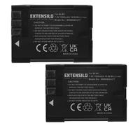 EXTENSILO 2x Batteries compatible avec Olympus E-1, E-3, E-30, E-300, E-330, E-500, E-510 appareil photo, reflex numérique (1900mAh, 7,4V, Li-ion)