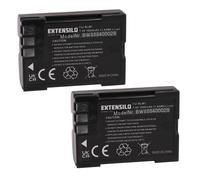 EXTENSILO 2x Batteries compatible avec Olympus E-1, E-3, E-30, E-300, E-330, E-500, E-510 appareil photo, reflex numérique (1600mAh, 7,4V, Li-ion)