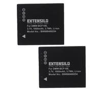 EXTENSILO 2x Batteries compatible avec Panasonic Lumix DMC-FS6, DMC-FS62, DMC-FS62EG-A appareil photo, reflex numérique (1000mAh, 3,7V, Li-ion)