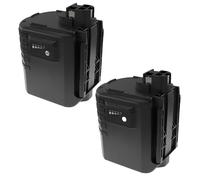 EXTENSILO 2X Batteries Compatible avec Ramset DD524, DynaDrill 524, PA6-GF35, PAGF35 Outil électrique (3300 mAh, NiMH, 24 V)