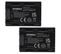 EXTENSILO 2X Batterie Compatible avec Sony Alpha A390L | A390Y, A380L, A380Y, a390, A380 appareil photo (650mAh, 7,2V, Li-ion)