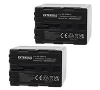 EXTENSILO 2x Batteries compatible avec Sony DCR-DVD101, DCR-DVD200, DCR-DVD201, DCR-DVD300 appareil photo, reflex numérique (4800mAh, 7,2V, Li-ion)