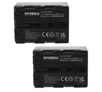 EXTENSILO 2x Batteries compatible avec Sony HDR-SR1E, HDR-UX1, HDR-UX1E, MVC-CD200 appareil photo, reflex numérique (3200mAh, 7,4V, Li-ion)