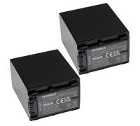 EXTENSILO 2x Batteries compatible avec Sony NEX-VG900, NEX-VG900E, NEX-VG30H, NEX-VG30EH appareil photo, reflex numérique (3090mAh, 7,4V, Li-ion)