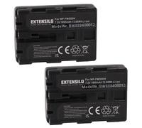 EXTENSILO 2x Batteries compatible avec Sony poignée verticale VG-C77AM, VG-C99AM appareil photo, reflex numérique (1900mAh, 7,2V, Li-ion)