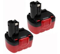 EXTENSILO 2x Batteries remplacement pour Bosch 2 607 335 619, 2 607 335 655, 2 607 335 669, 2 607 335 678 pour outil électrique (3300 mAh, NiMH, 14,4 V)