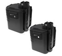 EXTENSILO 2x Batteries remplacement pour Bosch 2607335190, 2607335192, 2607335215, 2607335216 pour outil électrique (3300 mAh, NiMH, 24 V)