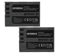EXTENSILO 2x Batteries remplacement pour Fujifilm BC-150, NP-150 pour appareil photo, reflex numérique (1600mAh, 7,4V, Li-ion)