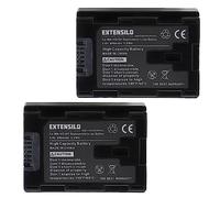 EXTENSILO 2X Batteries Remplacement pour JVC BN-VG107, BN-VG107E, BN-VG107U, BN-VG107US pour Appareil Photo, Reflex numérique (890mAh, 3,6V, Li-ION)