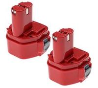 EXTENSILO 2x Batteries remplacement pour Makita 1235F, 192536-4, 1220, 1222, 1233, 1234, 1235, 1250 pour outil électrique (3300 mAh, NiMH, 12 V) G