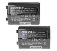 EXTENSILO 2x Batteries remplacement pour Nikon EN-EL18 pour appareil photo, reflex numérique (3350mAh, 10,8V, Li-ion)