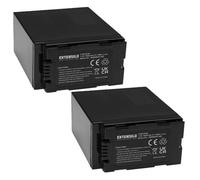 EXTENSILO 2x Batteries remplacement pour Panasonic CGR-D08, CGR-D08A, CGR-D110, CGR-D120, CGR-D14 pour caméra vidéo caméscope (7800mAh, 7,4V, Li-ion)