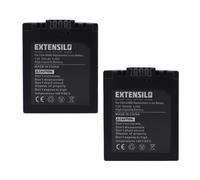 EXTENSILO 2x Batteries remplacement pour Panasonic CGR-S006E, DMW-BMA7 pour appareil photo, reflex numérique (750mAh, 7,2V, Li-ion)