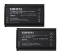 EXTENSILO 2x Batteries remplacement pour Panasonic DMW-BLJ31, DMW-BLJ31E pour appareil photo (3500mAh, 7,4V, Li-ion)