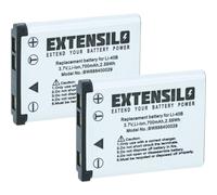 EXTENSILO 2X Batteries Remplacement pour Pentax D-Li108, D-Li63 pour Appareil Photo, Reflex numérique (700mAh, 3,7V, Li-ION)
