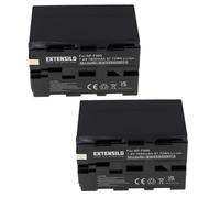 EXTENSILO 2x Batteries remplacement pour Sony NP-530, NP-730, NP-930, NP-F330, NP-F530 pour appareil photo, reflex numérique (7800mAh, 7,4V, Li-ion)