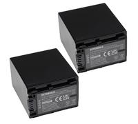 EXTENSILO 2x Batteries remplacement pour Sony NP-FV100, NP-FV100A, NP-FV90 pour appareil photo, reflex numérique (3090mAh, 7,4V,