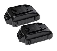 EXTENSILO 2x Batteries remplacement pour Worx WA3511, WA3512, WA3512.1, WA3516, WA3520, WA3523, WA3525 pour outil électrique (2500 mAh, Li-ion, 18 V)
