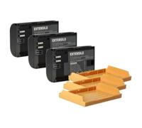EXTENSILO 3x Batterie compatible avec Canon EOS 5DS, 5DS R, 60D, 6D Mark II, 5D Mark III, 5D Mark IV, 6D, 5D Mark II, 60Da appareil