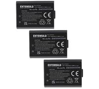 EXTENSILO 3x Batterie compatible avec Canon EOS Rebel T100, Rebel T3, Rebel T5, Rebel T6, Kiss X80, Kiss X90 appareil photo (1100mAh, 7,4V, Li-ion)