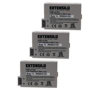 EXTENSILO 3x Batterie compatible avec Canon EOS Rebel T3i, Rebel T4i, Rebel T2i, Rebel T5i appareil photo (1100mAh, 7,4V, Li-ion)