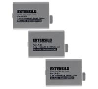 EXTENSILO 3x Batterie compatible avec Canon EOS XSI EF-S 18-55IS KIT appareil photo (1100mAh, 7,4V, Li-ion)