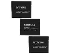 EXTENSILO 3X Batterie Compatible avec Canon IXUS 165, 155, 275 HS, 160, 320 HS, 245 HS, 240 HS, 265, 170, 157 Appareil Photo (600mAh, 3,7V, Li-ION)